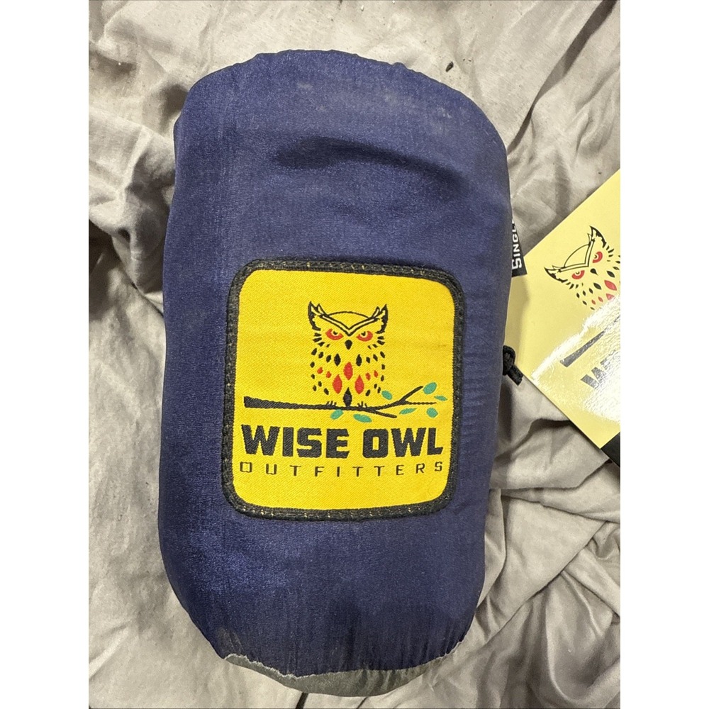 Wise Owl Outfitters SingleOwl Hammock Single Charcoal Red Parachute Nylon